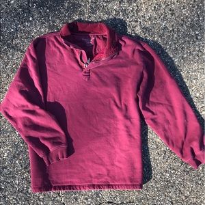 vintage pullover with corduroy collar